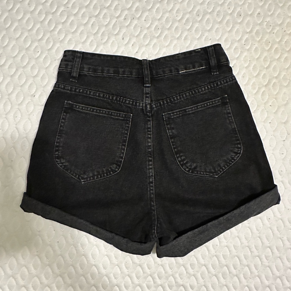 ZARA Denim Mom Short - Black - Picture 3 of 4